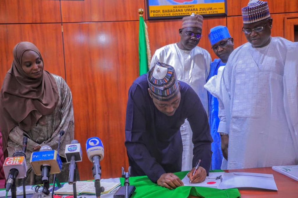 Governor Zulum of Borno State Signs 9 New Laws Including Landmark Social Investment Act for Boko Haram&nbsp;Victims