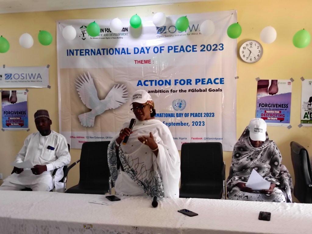 Allamin Foundation Advocates  Sustained Peace Efforts in Borno State on International Day of Peace 