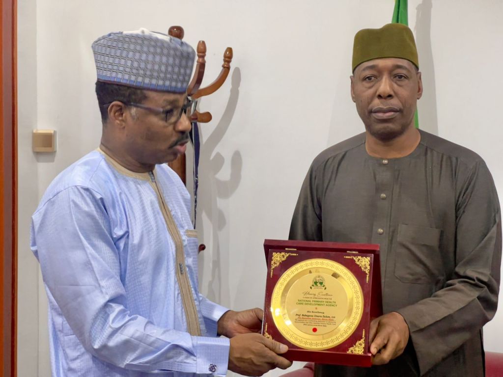 Governor Zulum Honored for Exceptional Primary Healthcare Service Delivery in Borno&nbsp;State