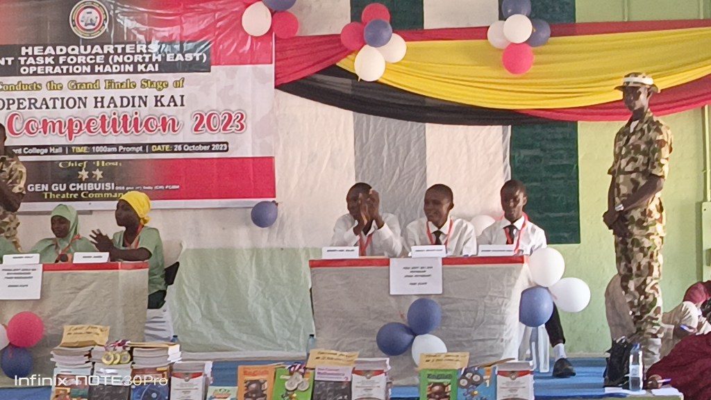 Yobe Students Emerge Winners of Inter-School Quiz Competition Organized by Military Operation Hadin&nbsp;Kai