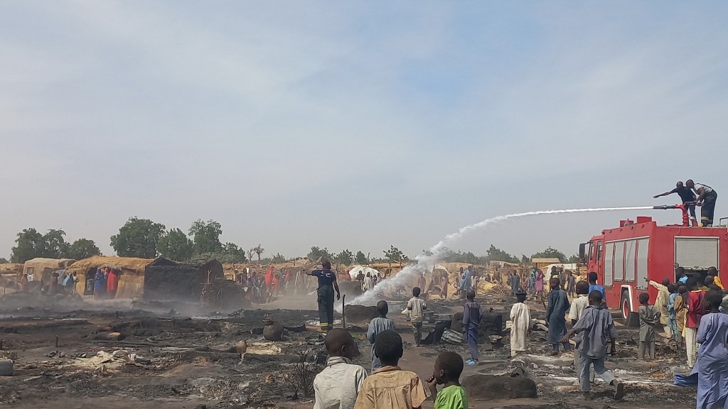 2 Lives Lost As Fire Guts IDP Camp in&nbsp;Maiduguri