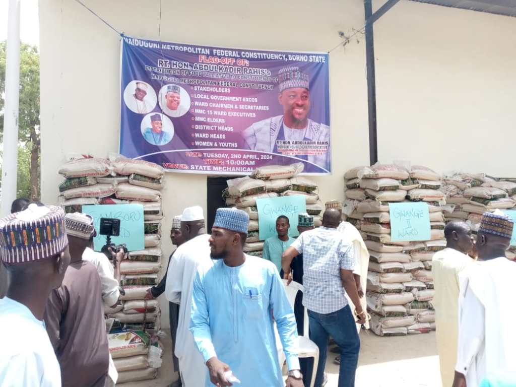 Borno Federal Lawmaker Distributes Food Relief to 4,700 Persons Amid Economic&nbsp;Strife