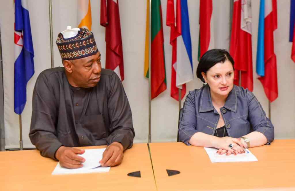 Governor Zulum Engages EU, UNHCR to Boost Borno’s Health, Education, and Repatriation&nbsp;Efforts
