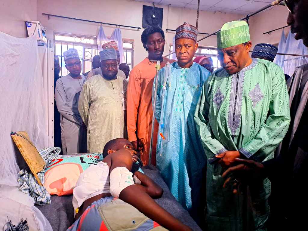 NEDC MD visits hospitalized victims of Gwoza suicide bombing, promises&nbsp;support