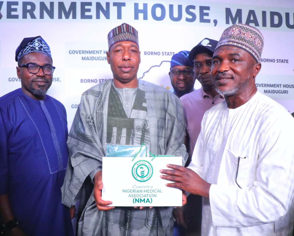 Zulum Approves N200 Million for Medical Training, Earns NMA Recognition as Quality Healthcare&nbsp;Champion