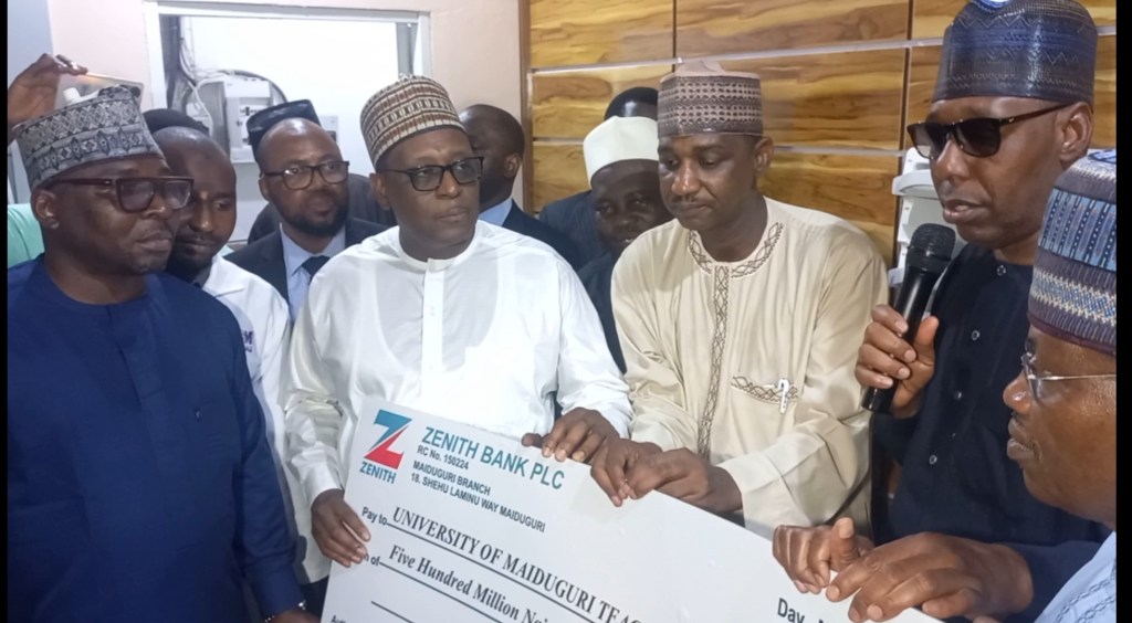 Borno Government Donates ₦500 Million to Flood-ravaged Unimaid Teaching&nbsp;Hospital