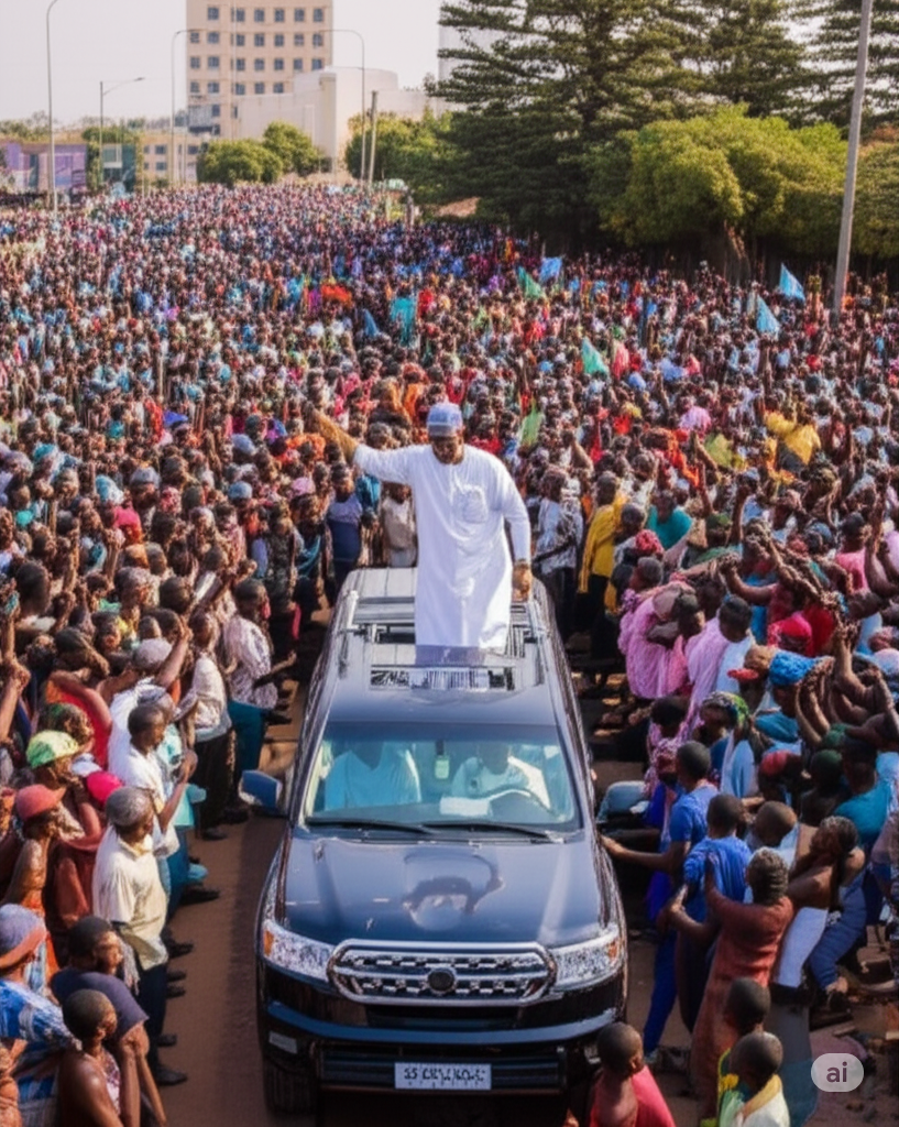 After 7 Days in the Jungles of Borno, Brave Governor Zulum Receives  A Hero’s Welcome in&nbsp;Maiduguri
